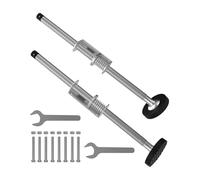 perfk Lot de 2 stabilisateurs de niveau d'échelle avec vis, outil de nivellement pour escaliers, rallonges pour carrelage et garage, 50cm