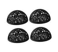 perfk Lot de 4 abris pour Aquarium, cachette, décoration créative, Creux, pour cichlidés, Noir