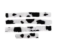 perfk Lot de 4 Housses de Licol pour Cheval, Couvre-muserolle rembourré, Housse de Bride de Licol rembourrée, Remplacement Souple et Portable, Accessoires