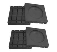 perfk Lot de 4 Tapis Anti-Vibration Machine à Laver, Patins Anti-Vibrations pour Machine à Laver 6cmx6cm, Pied Machine a Laver, Pieds de Support pour Réduction du Bruit, pour Lave-Linge et Sèche-Linge