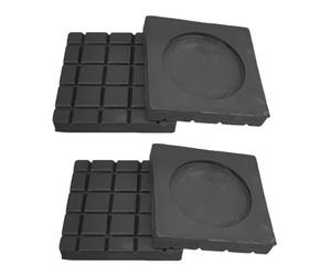 perfk Lot de 4 Tapis Anti-Vibration Machine à Laver, Patins Anti-Vibrations pour Machine à Laver 6cmx6cm, Pied Machine a Laver, Pieds de Support pour Réduction du Bruit, pour Lave-Linge et Sèche-Linge