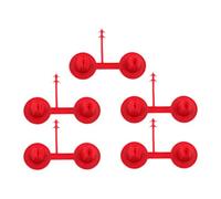 perfk Lot de 5 petites buses rouges pour pulvériser de la mousse de polyuréthane, idéales pour l'isolation des bâtiments. Réutilisables et de précision.