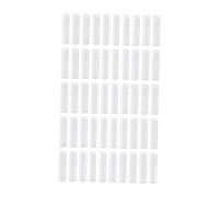 perfk Lot de 50 tubes à à lèvres ronds rotatifs de 5,5 ml, contenants pour échantillons de à lèvres, rouges à lèvres et parfums solides, Blanc