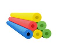 perfk Lot de 6 frites de piscine flottantes, tubes en mousse réutilisables de 150 cm pour jeux et activités aquatiques sur la plage ou en été, 6 Pièces, 4 Couleurs