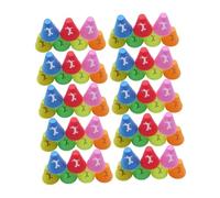perfk Lot de 70 Mini cônes de Sport, Coupe-Vent pour Slalom, Football, Skateboard, Exercices de Skate et Basket-Ball