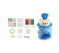 perfk Machine à fabriquer des boutons, des badges, fournitures, kit de bricolage créatif et facile à utiliser, Bleu