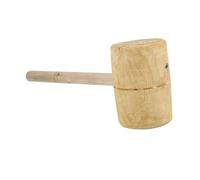perfk Maillet en bois pour menuisier, outil de gravure, portable, prise en main confortable, professionnel, artisanat, travail du cuir, mini maillet solide, 9.5 Cm