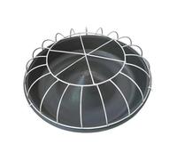 perfk Mangeoire à Poulets Distributeur de Nourriture Seau d'alimentation Plateau pour Pigeons en Matériau PE avec Conception Profonde Adapté pour L, 20 Trous