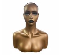 perfk Mannequin Tête Femme Tête de Présentation Support Perruque Tête d'Exposition Construction Solide PVC Mousse pour Salon Coiffure Formation Démonstration Évaluation Client des Perruques