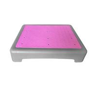 perfk Marchepied antidérapant surélevé pour exercices, plateforme d'exercice, marchepied pour lit, adultes, enfants, bureau, personnes âgées, femmes, Gris Rose