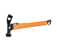 perfk Marteau de camping, marteau à piquets de tente robuste avec manche en alliage d'aluminium, accessoire avec décapsuleur, équipement de camping, Orange