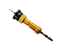 perfk Mèche de Perçage Polyvalente Fraise Outil de Perçage Foret à Bois Insert de Vis Aluminium Acier Réglable Contrôle Adaptée au Bricolage Menuiserie Réparation Meubles, Jaune Et Noir