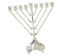 perfk Menorah de Hanoukka au Design Vintage, à 9 Branches, Ornement de Table pour juive, Cadeau Spirituel et Multifonctionnel, 26,5 x 24 cm