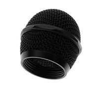 perfk Microphone Grille Mic Rechange Tête Remplacement Mic Maille Couvercle Micro, Noir 58x55mm