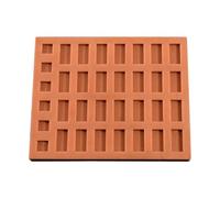 perfk Mini briques en silicone pour fabrication de modèles, maison de poupée réutilisable, structure en béton, diorama, scène architecturale, modélisation, 34 Briques