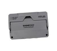 perfk Mini Lanterne LED d'extérieur pour Camping, Lampe Torche Portable à Angle réglable pour pelouse, extérieur, Maison, Pique-Nique, Chasse, Gris