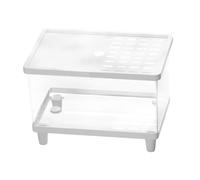 perfk Mini Terrarium pour Reptiles, Petit réservoir pour lézards, pour Serpents, Tortues, lézards, Blanc, 30 Cm X 19.5 Cm X 21