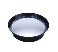 perfk Miroir convexe décoratif grand angle nordique 11,02 pouces, miroir réfléchissant d'angle décoratif pour rue, extérieur, entrepôt, bureau, magasin, Noir