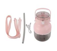 perfk Mixeur à smoothie personnel 500 ml, 70 W, tasse anti-fuite, chargement USB C, avec sangle de transport, pour salle de sport, maison, bureau, léger, Rose