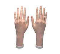 perfk Modèle de main féminine réaliste, doigt flexible, polyvalent, robuste, fausse main pour affichage de bijoux, accessoires photo, Gauche et Droite