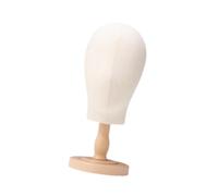 perfk Modèle de mannequin Modèle de perruque Perruque Multifinectional Timpal Head Contrat Perre, Couleur Du Bois Court