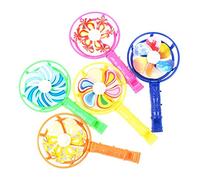 perfk Moulin à Vent Sifflet Coloré Classique 5 Pièces pour Fête D'enfants pour Enfants Garçons Filles