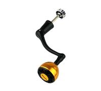 perfk Moulinet de pêche à Tambour Fixe, poignée Simple, Bras oscillant, Fournitures de Bricolage, Outil, Accessoires de manivelle, poignée Ergonomique de, Or et Grand