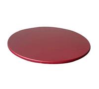 perfk Nappe Ajustée Antidérapante avec Revêtement en Polyester, Ajustement jusqu'à 120 Cm / 48 Pouces de Diamètre. Tables Rondes, Vin Rouge, 120cm Max