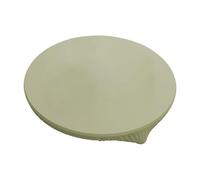 perfk Nappe de Protection en Cuir PU imperméable, Extensible et élastique, pour décoration de Table de Cuisine et de fête, Vert Diamètre 60 Cm