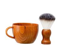 perfk Nettoyage de rasage de bol Ensemble de brosses de la barbe du visage Consulté de nettoyage 2 en 1 Brushage SOAP SET pour PHARIE