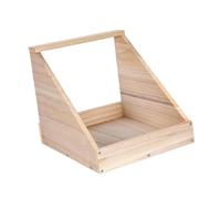 perfk Nichoir à Poules à Compartiment Unique, Pondoir pour Poules Compartiments, Pondoir Robuste pour élevage Avicole, Accessoires pour Poulailler, Bois, pour Poulailler et Récupération des œufs