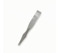 perfk Outil de Marquage Cuir Pricking Iron Outil de Couture Poinçon Couture à Main Alêne Acier Espacement Uniforme Guidage Main Finition Soignée 2 Dents Adapté au Cuir Bricolage Ateliers, 3,38 Mm