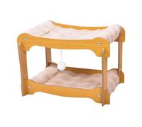 perfk Panier pour Chat à 2 Couches, Accessoire de Jeu Unique, Multifonctionnel, Simple, léger, décoration d'intérieur, Chaud pour Salon de Chiot