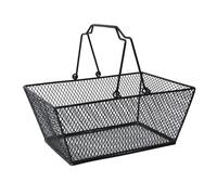 perfk Paniers de Rangement en Métal, Panier Rangement Cuisine avec Poignées, Panier à Portable, Maille Panier pour Un Rangement Facile, pour Faire Ses Courses, Cuisine, Garde-Manger