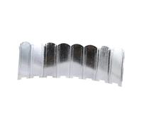 perfk Pare-Vent pour réchauds de Camping, Pliable et réutilisable, idéal pour Les barbecues en extérieur. Gain de Place, Argent, Hauteur 50 Cm