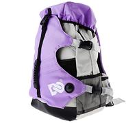 perfk Patins à roulettes Titulaire Skate Patins À Roues Alignées Sac Multi Poches Patins À roulettes Traneur Conteneur Équipement de Patin À roulettes, Violet, 32x18x45cm