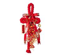 perfk Pendentif nœud chinois 2026, décoration souvenir pour le Nouvel An chinois, cadeau pour la Fête du Printemps, à poser sur un arbre, un porche, une, Style D
