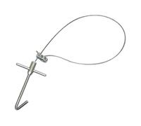 perfk Perche de Capture pour porcs, Accessoires d'élevage, Support Portable pour Animaux, Outil réglable, Perche de contrôle pour Bichons et Vaches, Argent