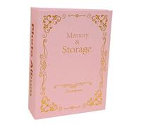 perfk photo 4x6 DIY Livre de souvenirs pour bébé Étagère Favor Home 50 pages Livre d'images avec 100 pochettes pour les femmes Fête des mères, Rose