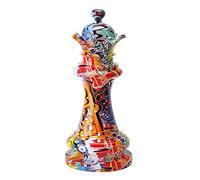 perfk Pièce D'échecs Statue Décor Figurines Artisanales D'échecs, Accents de Résine, Décoration de Bureau, Meuble TV pour étagère à, 15x15x44cm A