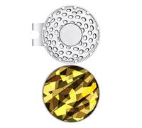 perfk Pince à Chapeau de Golf, Porte-marqueur de Balle, décoration Professionnelle, Porte-Casquette élégant, Accessoires de Golf pour Femmes, Hommes et, Or