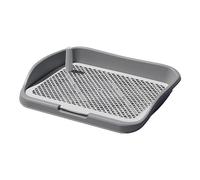 perfk Pipi Support pour Chien Toilette intérieur Chien Pot Plateau Tapis d'entraînement Chien Pot Plateau pour Porche Usage Domestique Chambre Petits, Gris