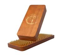 perfk Planche de en Bois avec Clous, Portable et Polyvalente, pour acupression et méditation, 32 x 13 x 4 cm