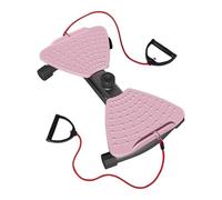 perfk Planche pour la Taille, avec Massage des Pieds, entraînement du Tronc, équipement brûleur de Abdominale, Disque de pour Les, Noir Rose