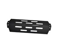 perfk Plaque chauffante pour Gril déflecteur de Chaleur, Facile à Nettoyer, Barre de saveur, Accessoires de Gril Professionnels Robustes et résistants, Noir