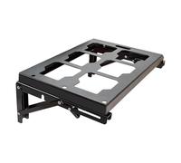 perfk Plaque de montage pour mallette à outils, support pliable, multifonctionnel, aucun perçage requis, accessoires permettant de gagner de la place,
