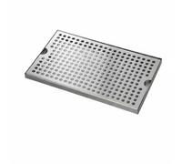 perfk Plateau en Acier Inoxydable Plaque Rectangulaire Grille Perforée Tôle Métallique Conçu pour Gérer l'Humidité sur Préparation Comptoir Cuisine Service, 40 Cm X 12 Cm X 1,5 Cm