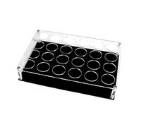 perfk Plateau Porte-Verres à vin en Acrylique, Organisateur de Verres à vin, vitrine compacte, Support pour Verres à Whisky, idéal pour de, 12 Trous 20 Cm