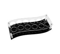 perfk Plateau Porte-Verres à vin en Acrylique, Organisateur de Verres à vin, vitrine compacte, Support pour Verres à Whisky, idéal pour de, Ondulé