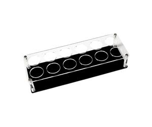 perfk Plateau Porte-Verres à vin en Acrylique, Organisateur de Verres à vin, vitrine compacte, Support pour Verres à Whisky, idéal pour de, 12 Trous 10.5 Cm